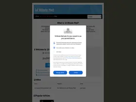 Preview of  10minutemail.info