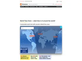 Preview of  24timezones.com
