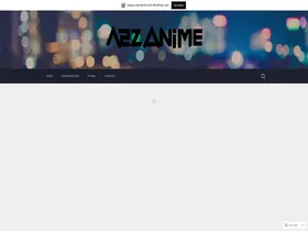 Preview of  a2zanime.wordpress.com