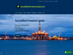 Preview of  accreditedinvestorleads.com