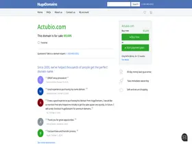 Preview of  actubio.com