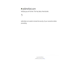 Preview of  addmefast.com