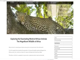 Preview of  africa-wildlife-detective.com