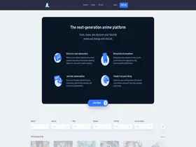 Preview of  anilist.com
