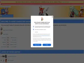 Preview of  animecharactersdatabase.com