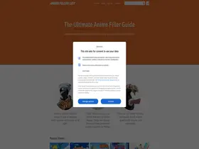 Preview of  animefillerlist.com