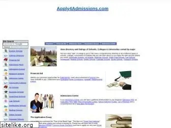 Preview of  apply4admissions.com