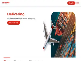 Preview of  aramex.com