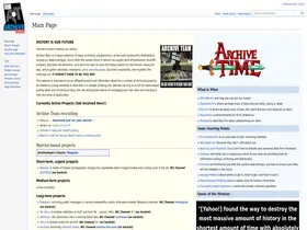 Preview of  archiveteam.org