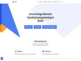 Preview of  arrow-kt.io