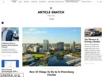 Preview of  articlesnatch.com