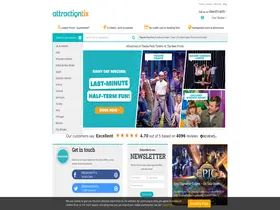 Preview of  attractiontix.co.uk