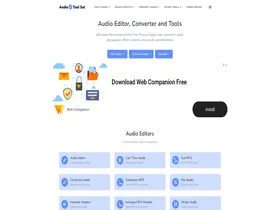 Preview of  audiotoolset.com