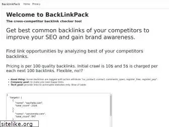 Preview of  backlinkpack.com