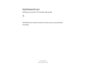 Preview of  blackhatworld.com