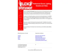 Preview of  blazingentertainment.com