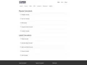 Preview of  calculatestuff.com