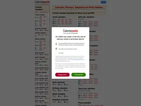 Preview of  calendarpedia.com