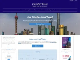 Preview of  chinabiotoday.com