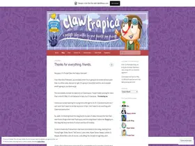 Preview of  clawtropica.wordpress.com