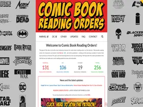 Preview of  comicbookreadingorders.com