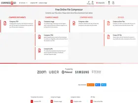 Preview of  compress2go.com