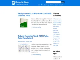 Preview of  computerhope.com