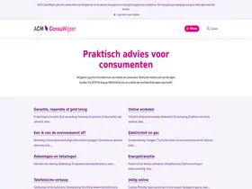 Preview of  consuwijzer.nl