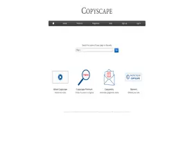 Preview of  copyscape.com