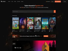 Preview of  curseforge.com