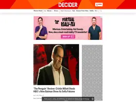 Preview of  decider.com