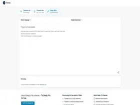 Preview of  deepl.com