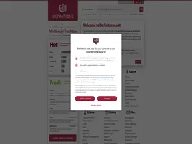 Preview of  definitions.net