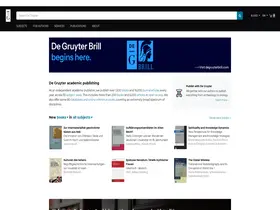 Preview of  degruyter.com