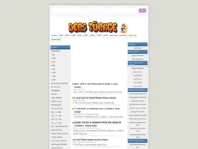 Preview of  dersturkce.com