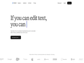 Preview of  descript.com