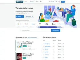 Preview of  devpost.com