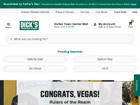 Preview of  dickssportinggoods.com