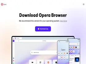 Preview of  download.opera.com