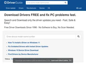 Preview of  driverguide.com