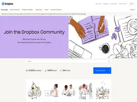 Preview of  dropboxforum.com