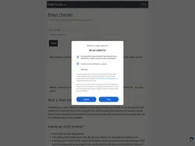 Preview of  email-checker.net