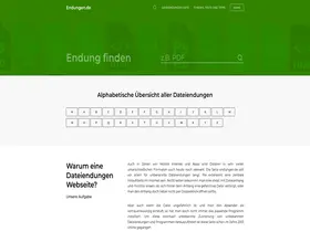 Preview of  endungen.de