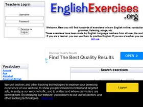 Preview of  englishexercises.org