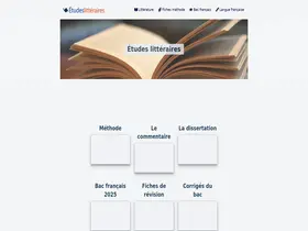 Preview of  etudes-litteraires.com