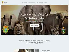 Preview of  evisa.gov.zw