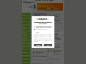 Preview of  file-extensions.org