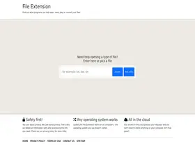 Preview of  fileextension.com