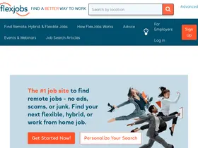 Preview of  flexjobs.com