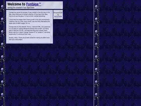 Preview of  fontage.com